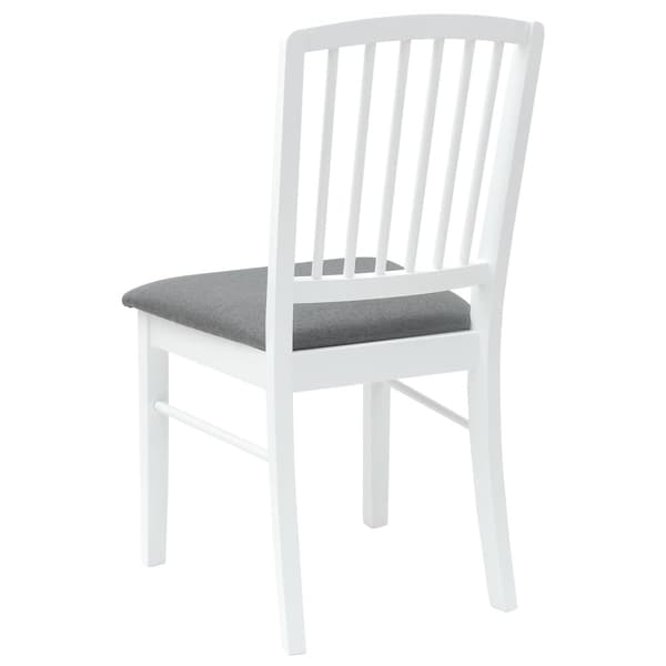 Matstolar 2 pcs Vit 50 x 52,5 x 91 cm Massiv Gummiträ