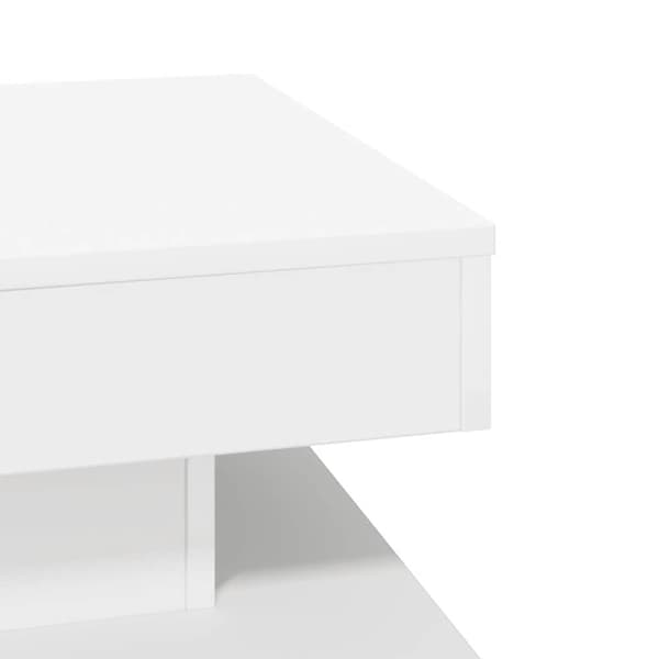 Soffbord 360 grader vridbart vit 50x50x34,5 cm