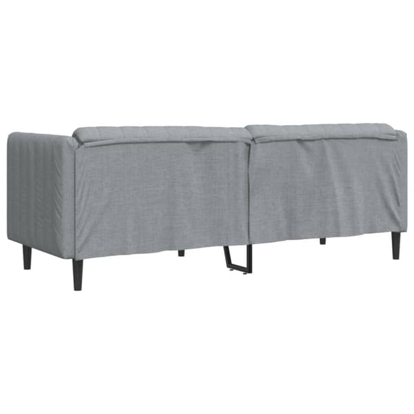 Soffa 3-sits ljusgrå tyg