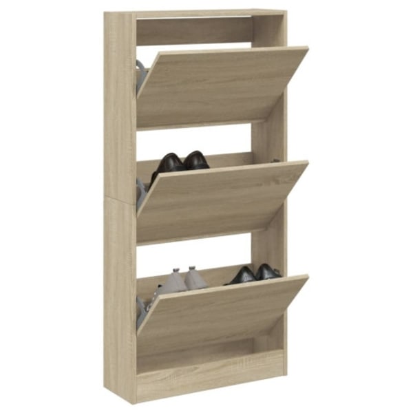 Skohylla sonoma-ek 60x21x125,5 cm konstruerat trä