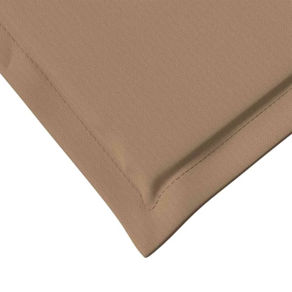 Sitt- och Ryggkuddar 4 pcs Taupe 47 x 45 x 2 cm Polyester