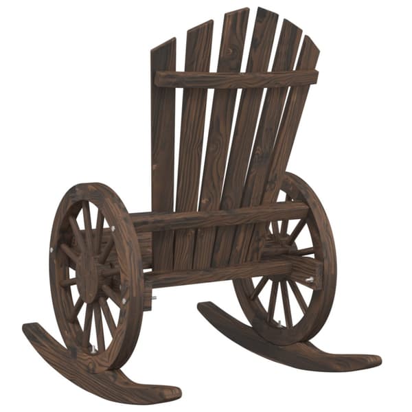 Gungstol adirondack massivt granträ