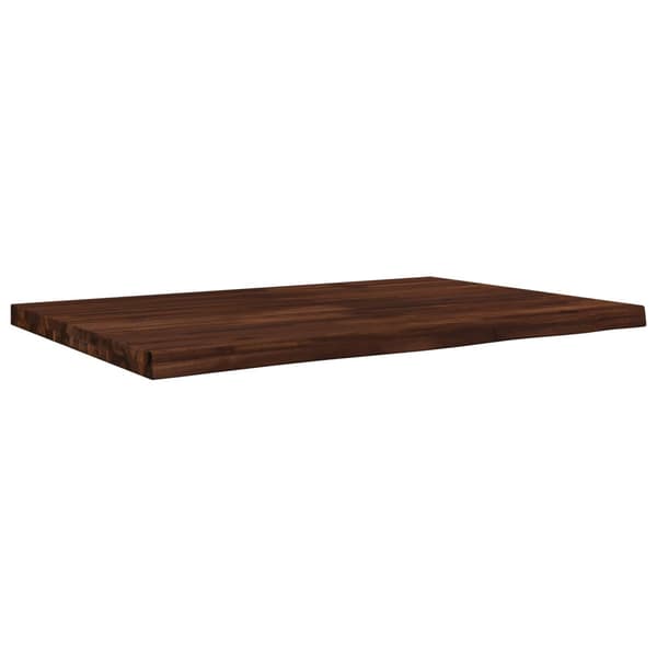 Rektangulärt Bordsskiva 90 x 50 x 3,5 cm Rektangulär Mörkbrun