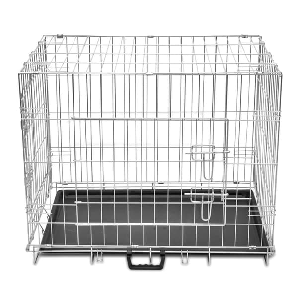 Hopfällbar hundbur L metall