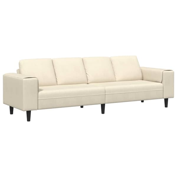 Soffa Kräm 250 x 77 x 76 cm Kordread tyg