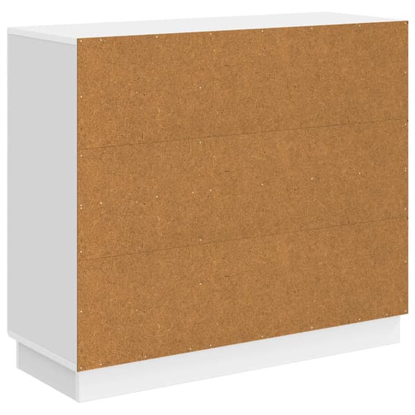Sideboard Vit högglans 89 x 34,5 x 77 cm Konstruerat trä
