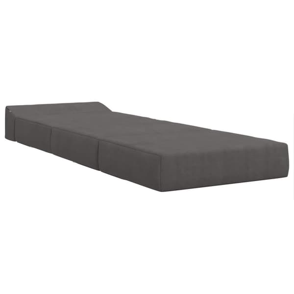 Fällbar Soffbed Mörkgrå 200 x 70 x 10 cm Kordread tyg