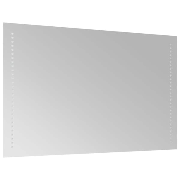 LED Badrumsspegel Transparent 80 x 50 cm härdat glas