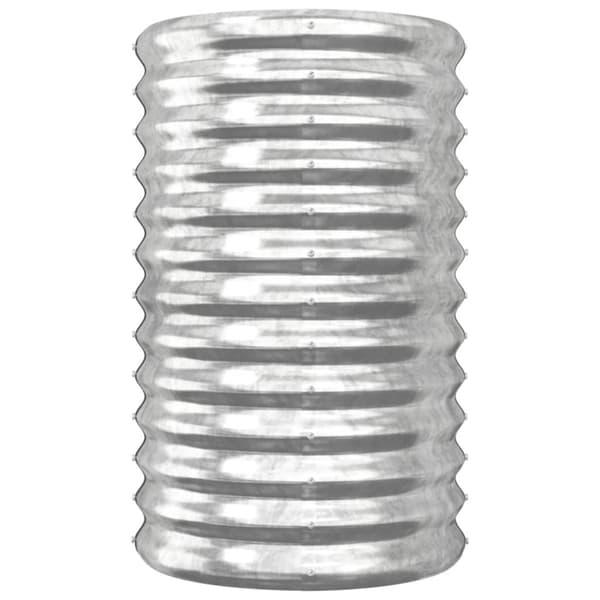 Odlingslåda galvaniserat stål 40x40x68 cm silver