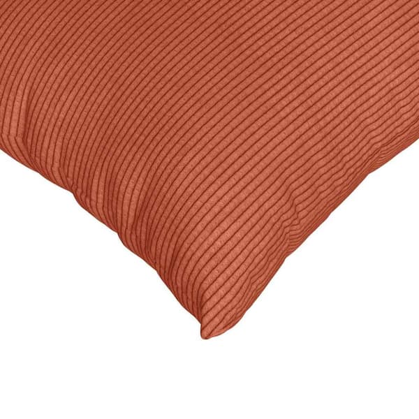 Sofakuddar 2 pcs Röd orange 60 x 40 cm Kordread tyg