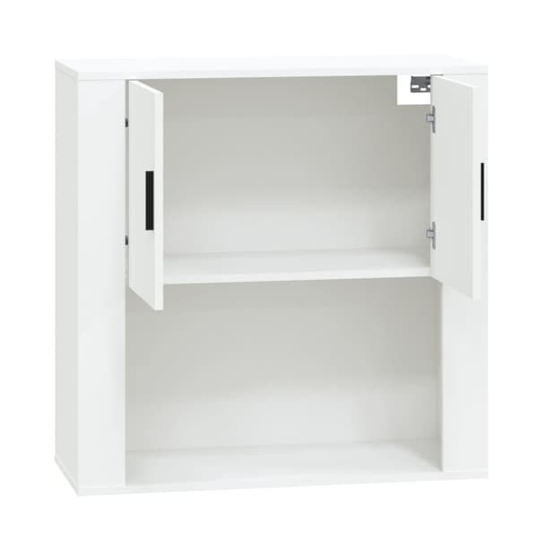 Väggskåp vit 80x33x80 cm konstruerat trä
