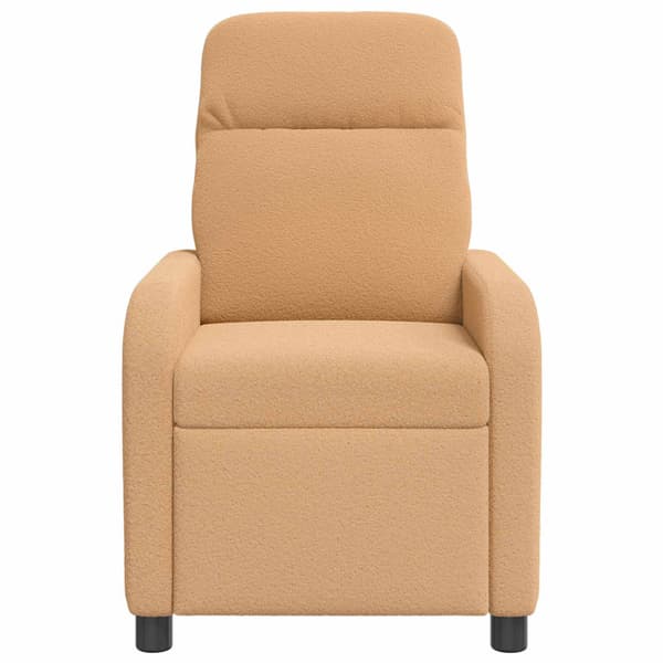 Recliner Beige Bouclé