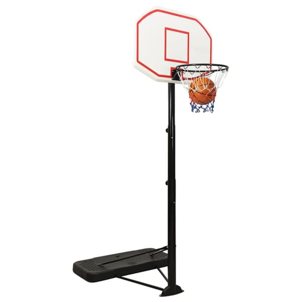 Basketkorg med stativ vit 258-363 cm polyeten