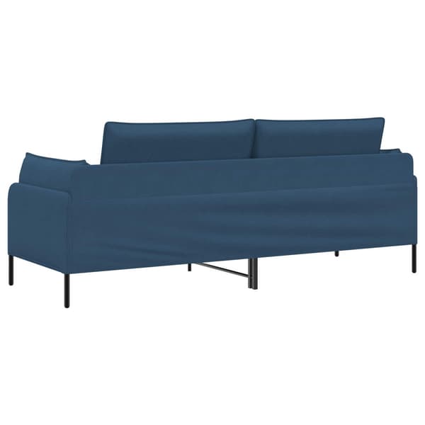 3-Sits soffa Blå 222 x 81 x 89 cm Tyg