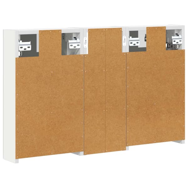 Badrumsskåpsset 3 st 80 x 10,5 x 50 cm Konstruerat trä