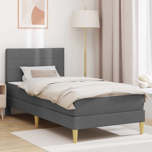 Sängram Mörkgrå 100 x 200 cm Polyester
