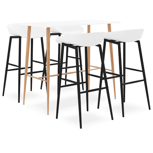 Bargrupp 5 delar vit