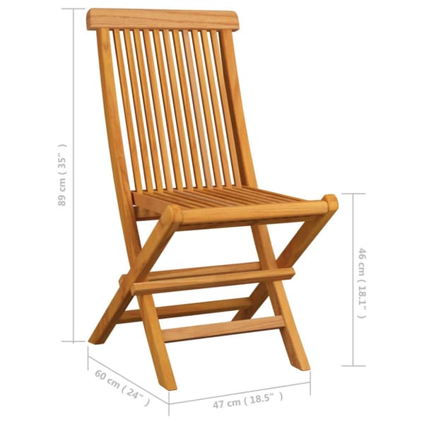 Hopfällbara trädgårdsstolar 8 st massiv teak