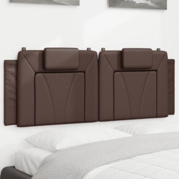 Dyna till huvudgavel brun 120 cm konstläder