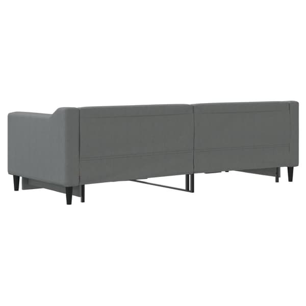 Dagbädd utdragbar mörkgrå 80x200 cm tyg