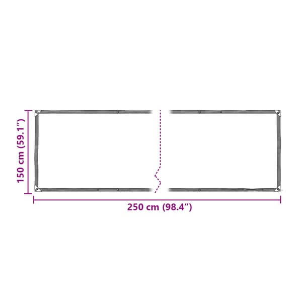 Växtskydd Transparent 2,5 x 1,5 m PE