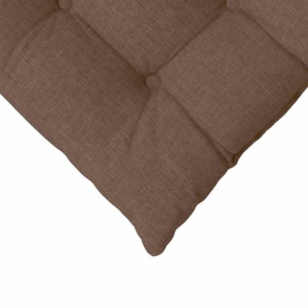 Sittkuddar 4 pcs Brun 40 x 40 x 6 cm tyg