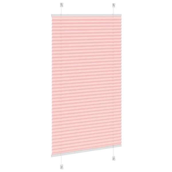 Plisserad persienn rosa 75x150 cm tyg bredd 74,4 cm polyester