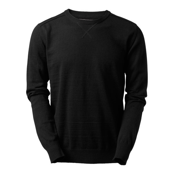 Fitzroy Round Neck Pullover Black Male