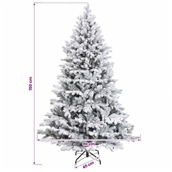 Plast Hingad Julgran 150 cm 150 LED-lampor Varmvit