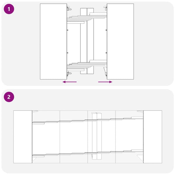 Matbord 240 x 85 x 75 cm Konstruerat trä Sonoma-ek Rektangulär
