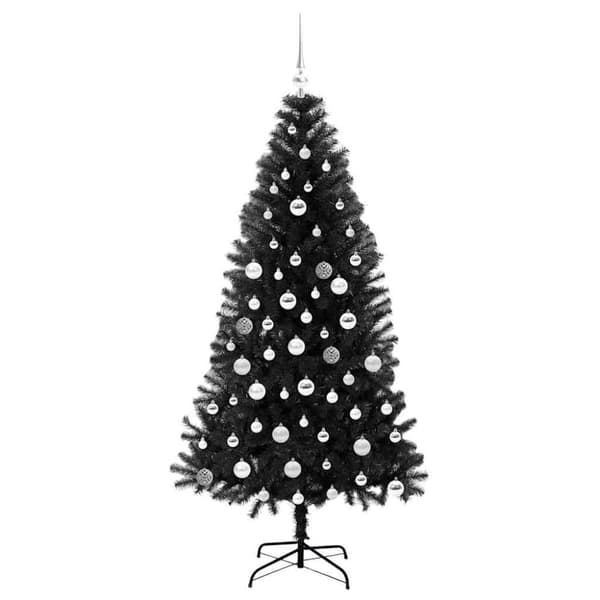 Julgran Svart 180 cm PVC