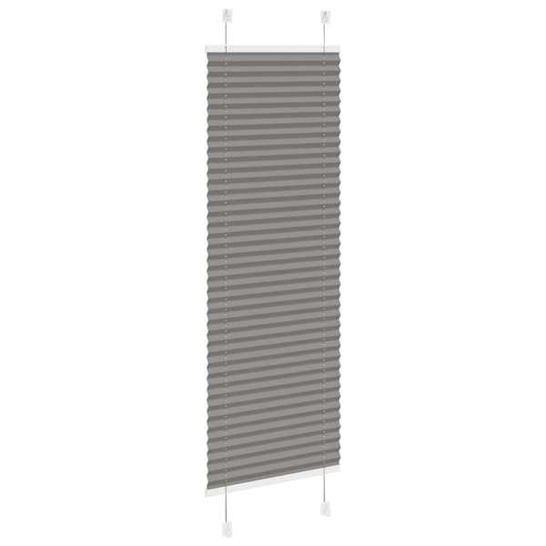 Plisserad persienn antracit 50x150cm tyg bredd 49,4cm polyester