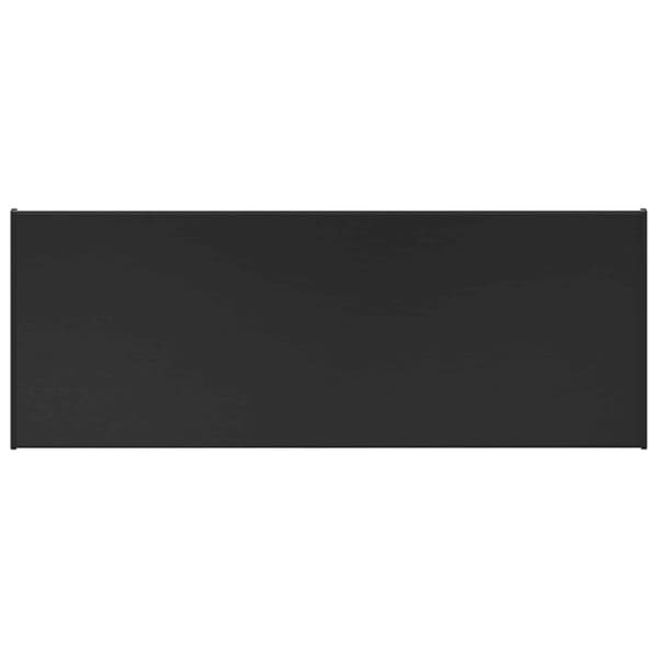 Fönsterbräda Svart med träådring 60 x 35 x 4,5 cm PVC