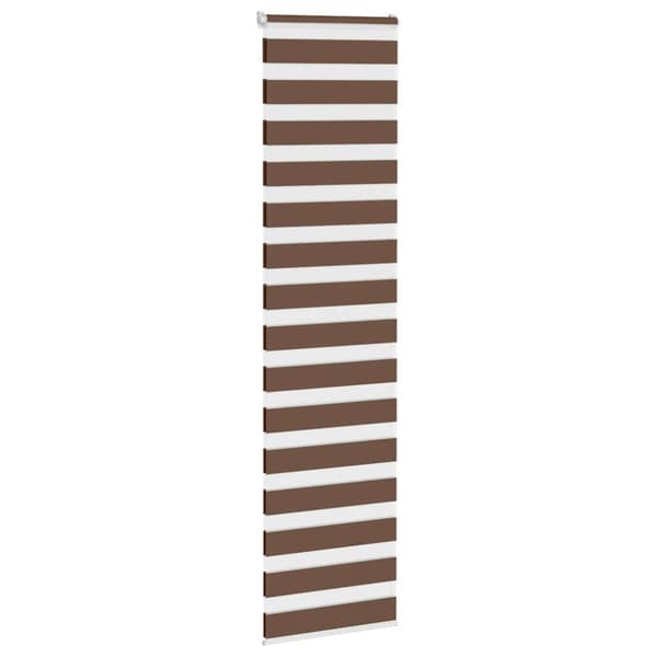 Rullgardin zebra brun 55x230 cm tyg bredd 50,9 cm polyester