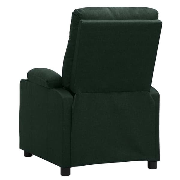 Massagefåtölj mörkgrön tyg