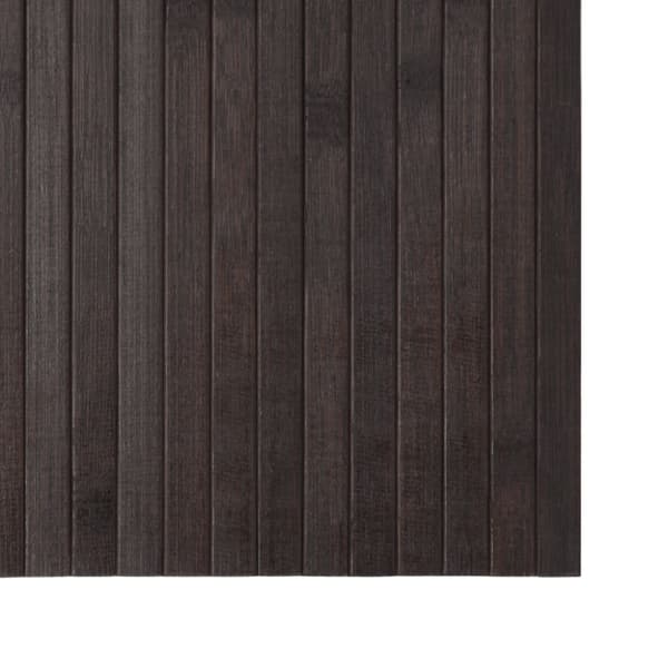 Matta rektangulär mörkbrun 100x100 cm bambu