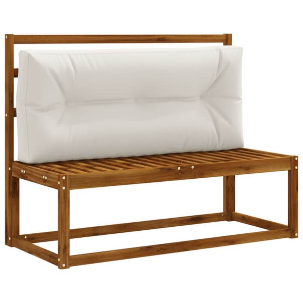 Pallryggkudde VIANEN 100% Polyester Vit 120 x 40 x 12 cm