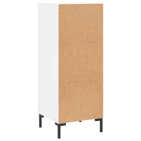 Skänk vit 34,5x34x90 cm konstruerat trä