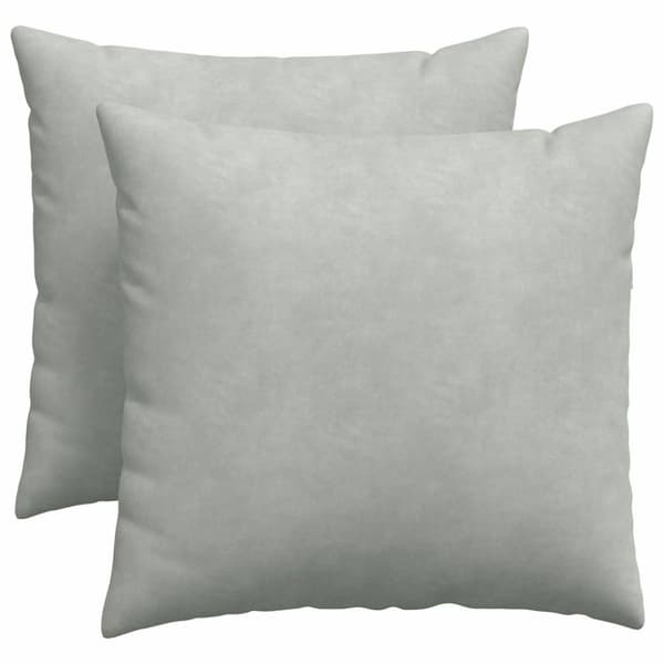 Sofakuddar 2 pcs Ljusgrå 50 x 50 cm Kordread tyg