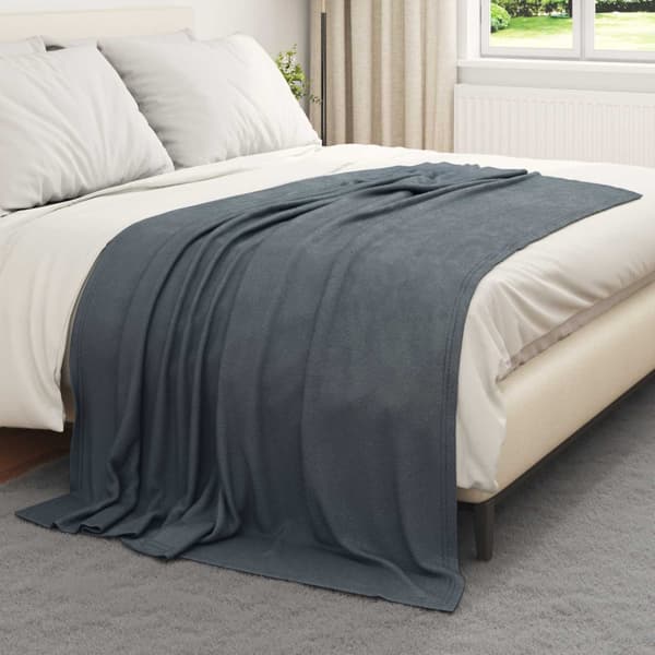 Kastfilt Mörkgrå 200 x 150 cm Fleece