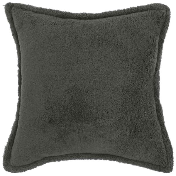 Kuddöverdrag 2 st HOUTEN Mörkgrå 45 x 45 cm Bouclé