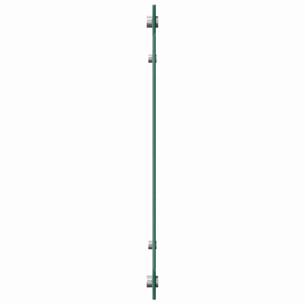 Köksskydd 2 pcs Ljusgrå 90 x 50 cm härdat glas