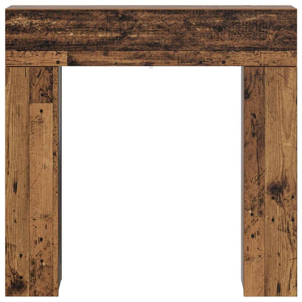 Eldstadsram Gammalt trä 102 x 18 x 100,5 cm Konstruerat trä