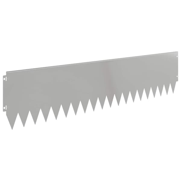 Kant för gräsmatta 10 pcs 103 x 25 cm Stål Silver