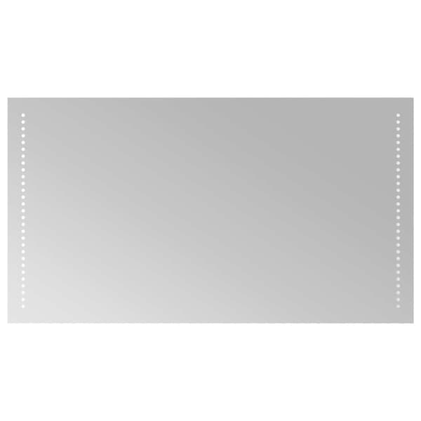 LED Badrumsspegel Transparent 90 x 50 cm härdat glas