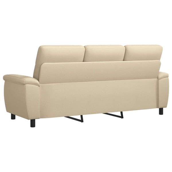 Soffa Gräddvit 214 x 90 x 95 cm Tyg