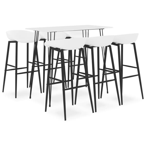 Bargrupp 7 delar vit
