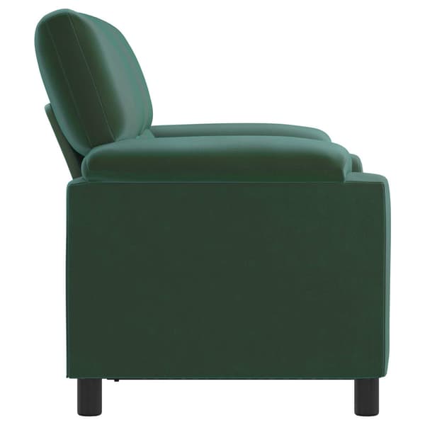 Soffa Mörkgrön 154 x 85 x 93 cm Sammet