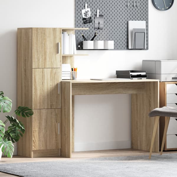 Skrivbord 2 pcs Sonoma-ek