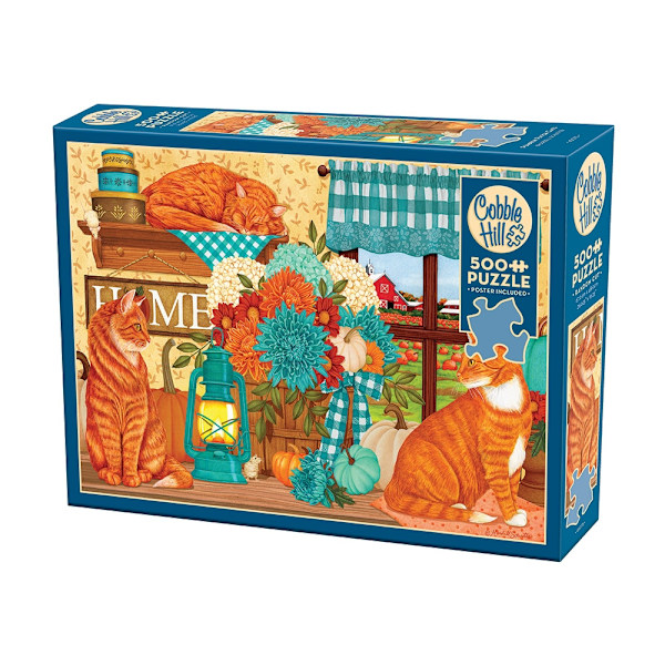 Pumpkin Patch Cats, Pussel, 500 bitar, Cobble Hill